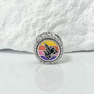 Pandora Disneyland Fantasy Castle Bead Charm S925 Silver Charm